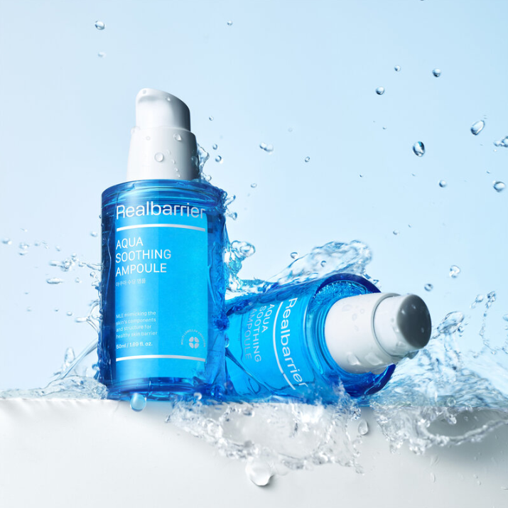 Real Barrier - Realbarrier Bundle of 1x Aqua Soothing Ampoule Set 50ml. + 1x Real Barrier Aqua Soothing Cream 25ml.