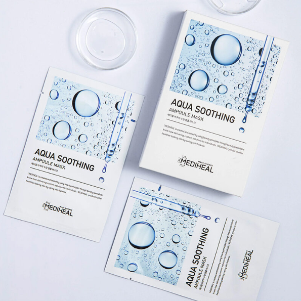 Mediheal - Aqua Soothing Ampoule Mask 25ml. (Pack of 3)
