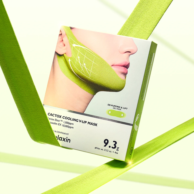 Dr.Melaxin - Cactox Cooling V-Up Mask, De-Puffing & Contour-Fit Chin Mask 9.3g. (4 Sheets)
