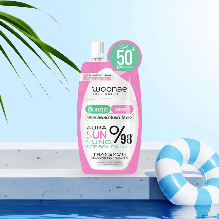 Woonae - Aura Sun Yung SPF50+PA++++ 10g. (Pack of 3)
