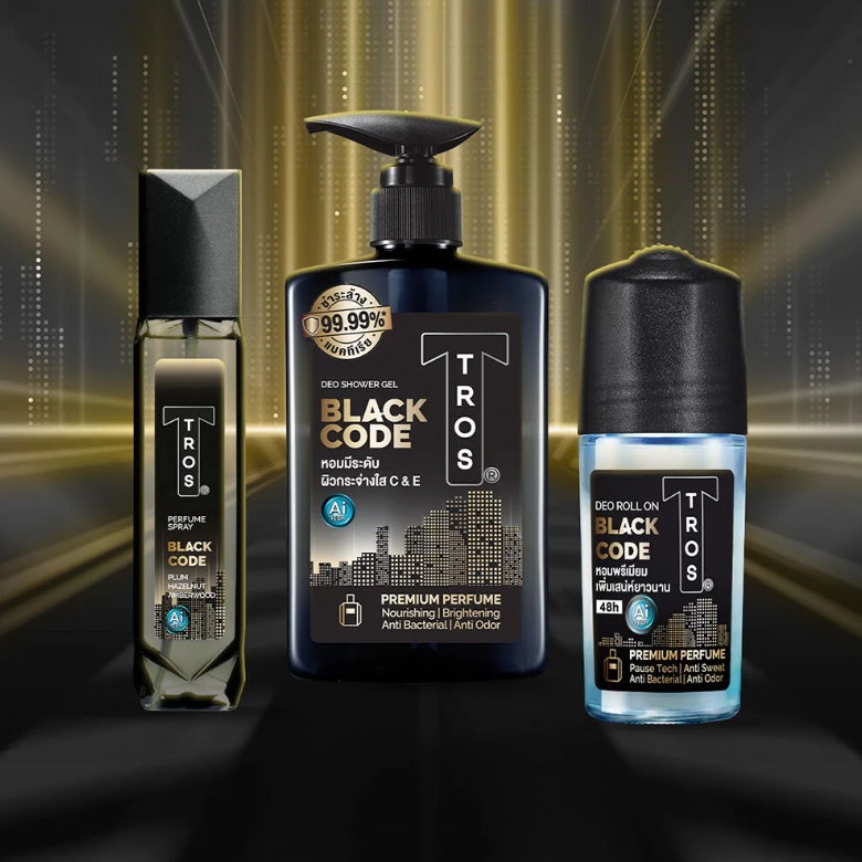 TROS - Black Code Deo Shower Gel 450ml.