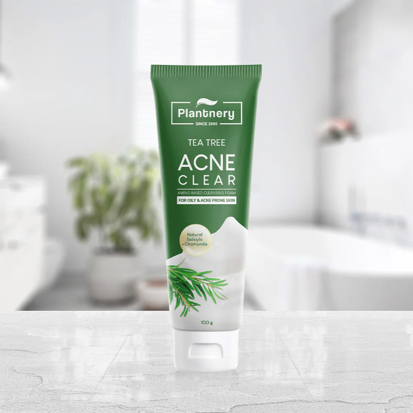 Plantnery - Tea Tree Acne Clear Amino Based Cleansing Foam 100g.