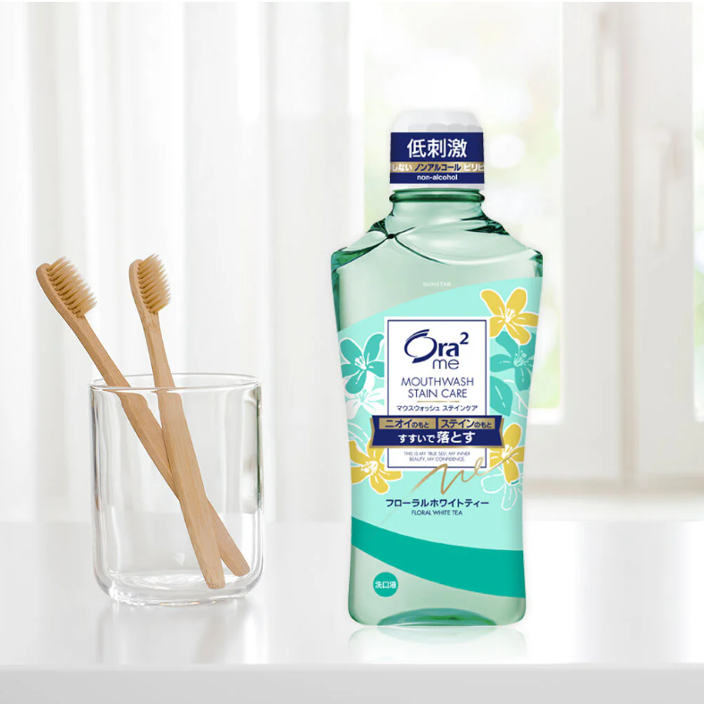 Ora2 - me Mouthwash Stain Care Floral White Tea 460ml.