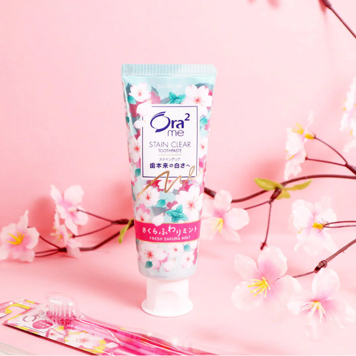Ora2 - me Stain Clear Toothpaste Fresh Sakura Mint 130g.