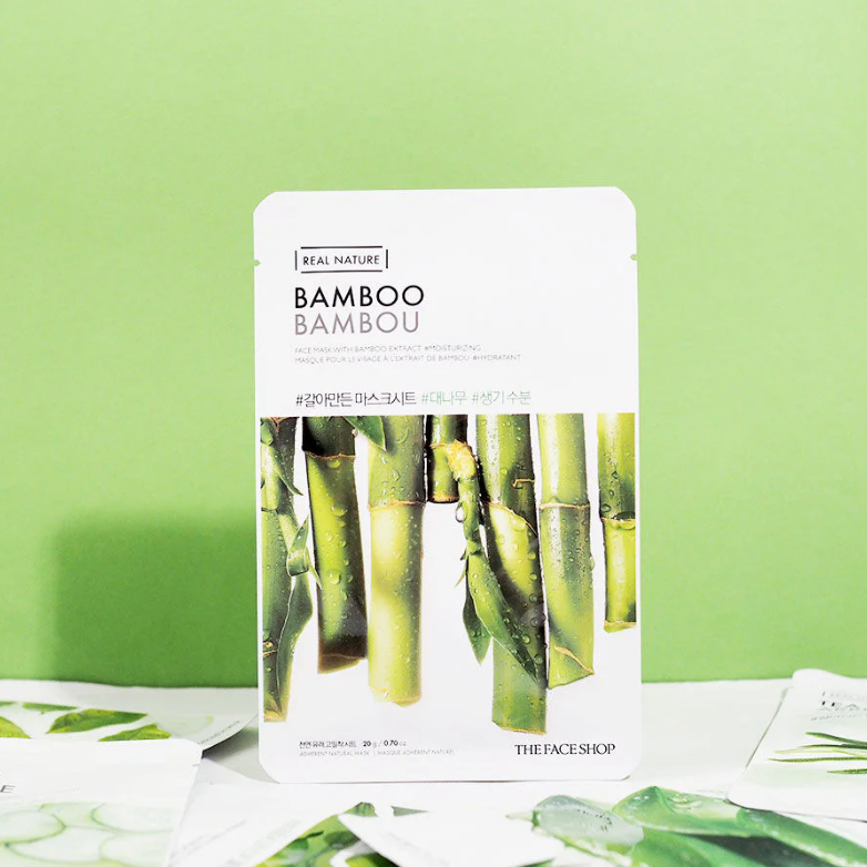 The Face Shop - Real Nature Bamboo Face Mask 20g. (Pack of 6)