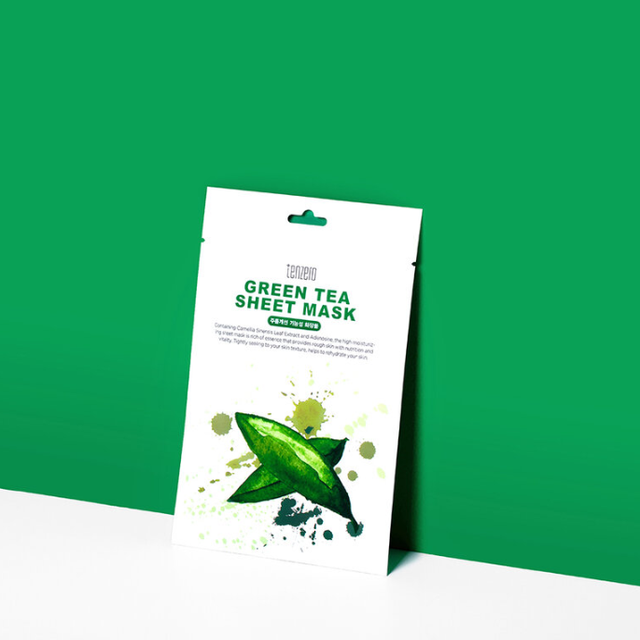 TENZERO - Green Tea Sheet Mask 25ml. (Pack of 6)