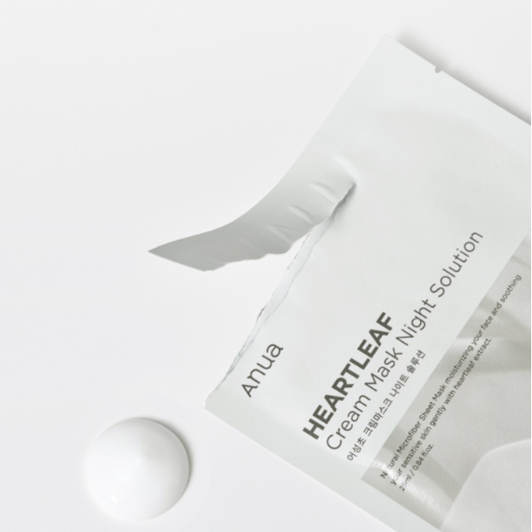 Anua - Heartleaf Cream Mask Night Solution 25ml. (Pack of 6)