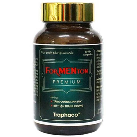 Traphaco - ForMENton Premium - Men's Vitality and Kidney Support Supplement Hỗ Trợ Sinh Lý Nam (30 Capsules)