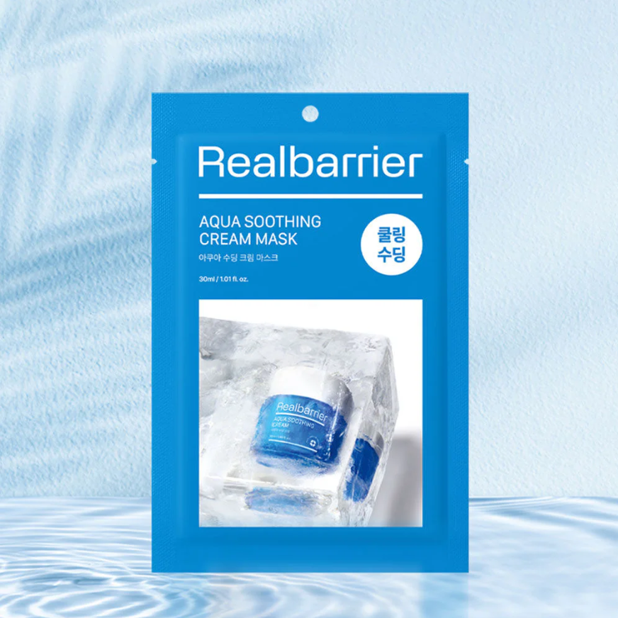 Real Barrier - Realbarrier Aqua Soothing Cream Mask 30ml. (Pack of 10)