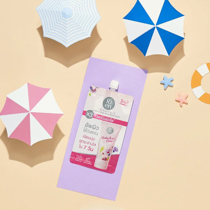 Ri en - Underarm Care White Secret Cream 10g. (Pack of 3)
