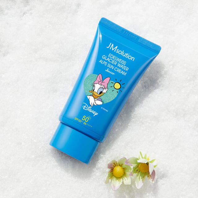 JM Solution - Edelweiss Glacier Water Alps Sun Cream Snow X Disney Daisy Duck 50ml.