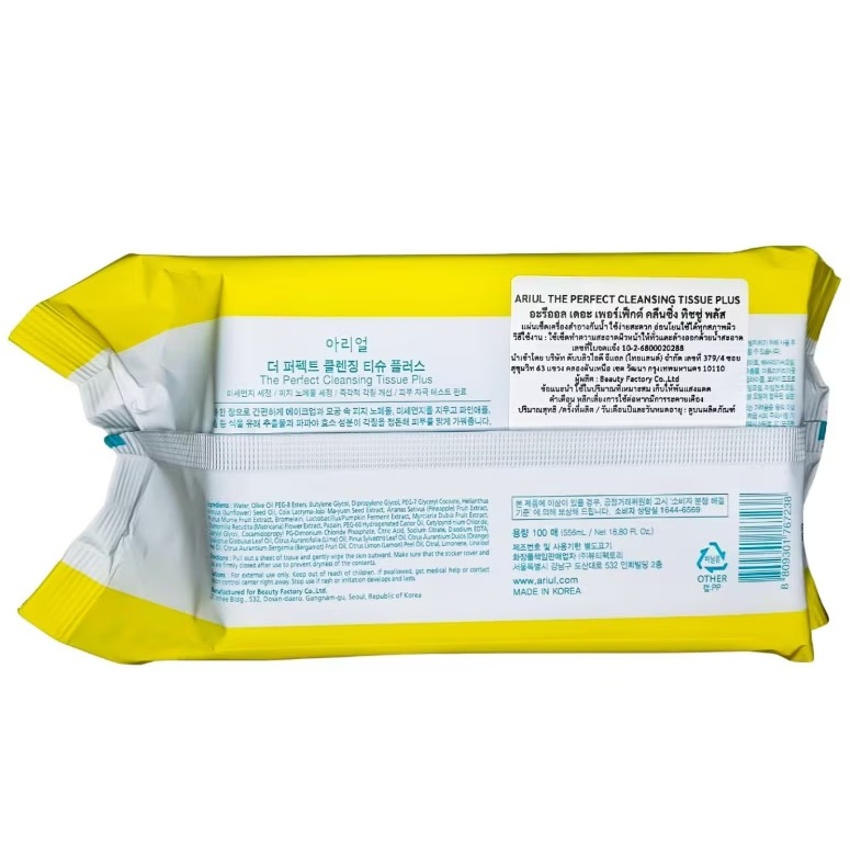 ARIUL - The Perfect Cleansing Tissue Plus (100 Sheets)