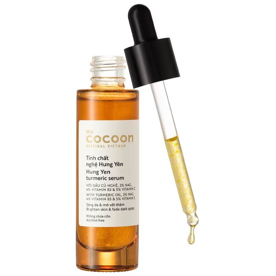 Cocoon Vietnam - Hung Yen Turmeric Serum (Tinh Chất Nghệ Hưng Yên) with Turmeric Oil, 2% NAG, 4% Vitamin B3 & 10% Vitamin C 30ml.