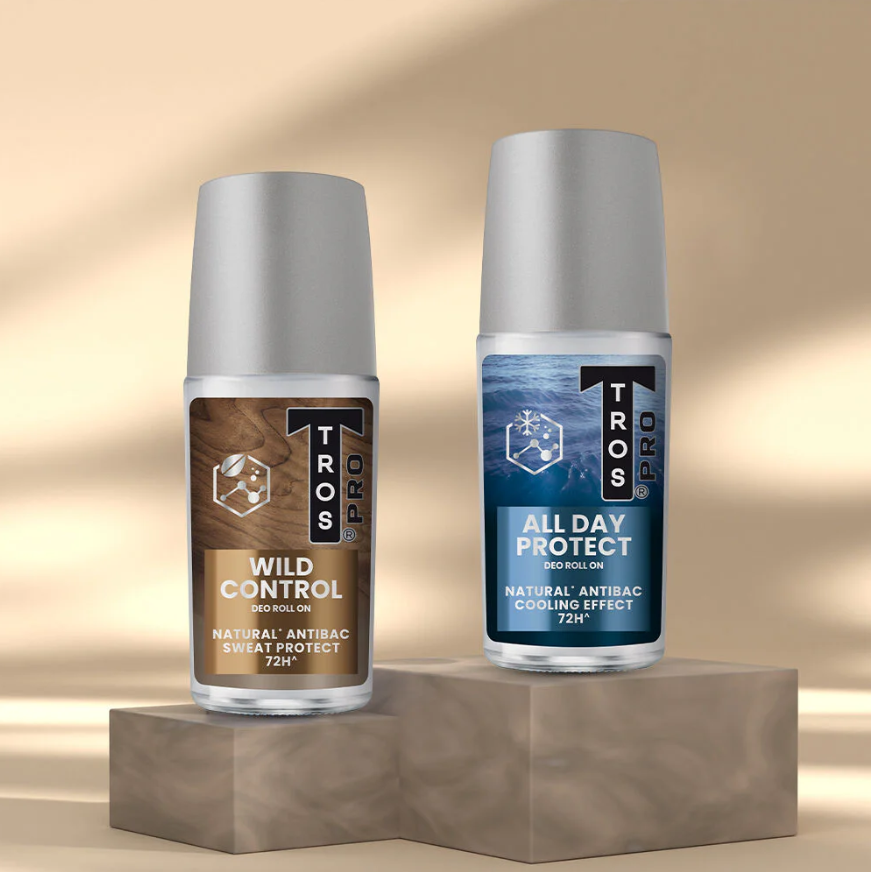 TROS - Pro Deo Roll On All Day Protect Blue 45ml. (Pack of 3)