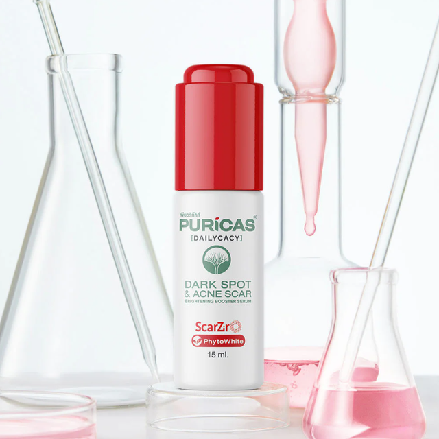 Puricas - Dark Spot & Acne Scar Brightening Booster Serum 15ml.