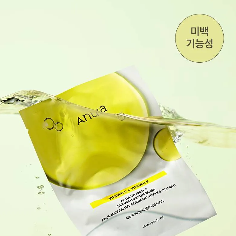 Anua - Vitamin C + Vitamin E Blemish Serum Mask 25ml. (Pack of 6)
