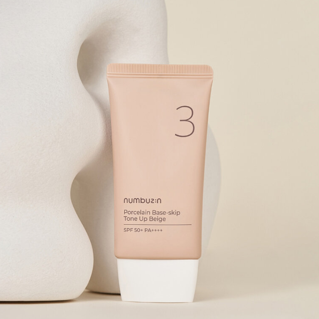 Numbuzin - No.3 Porcelain Base-skip Tone Up Beige 50ml.