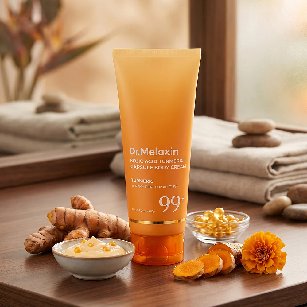 Dr.Melaxin - Kojic Acid Turmeric Capsule Body Cream 200g.