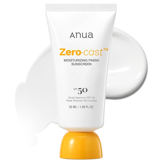 Anua - Zero-Cast Moisturizing Finish Sunscreen SPF50+ PA++++ 50ml.