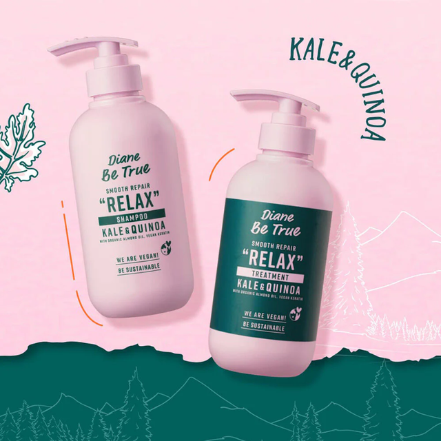 Moist Diane - Diane Be True Smooth Repair Relax Shampoo with Kale & Quinoa 400ml.