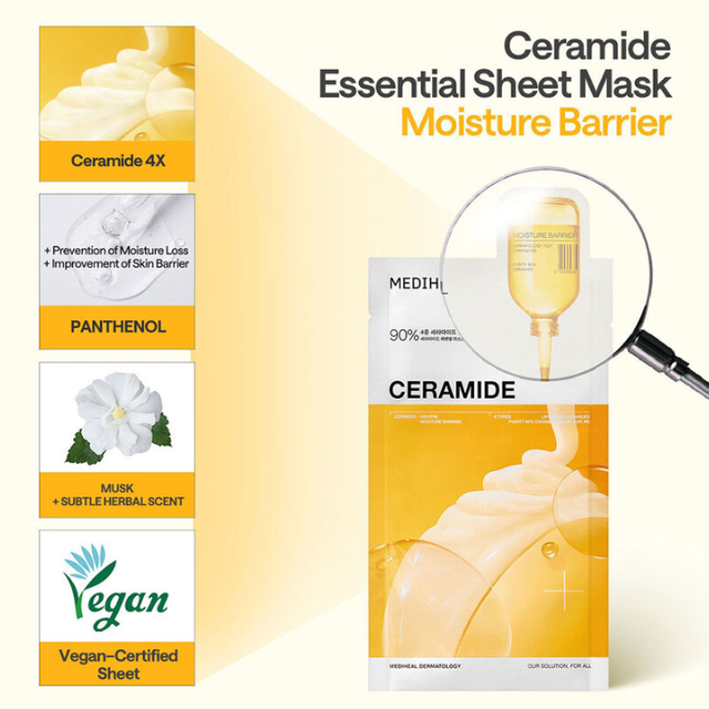Mediheal - Ceramide Essential Mask Moisture Barrier 24ml. (Pack of 4)