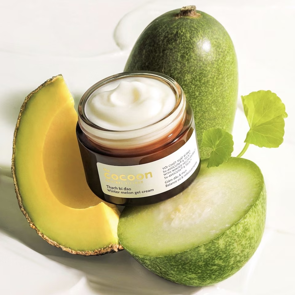 Cocoon Vietnam - Winter Melon Gel Cream (Thạch Bí Đao) with Winter Melon Extract, 5α-Avocuta® & Centella Asiatica 30ml.