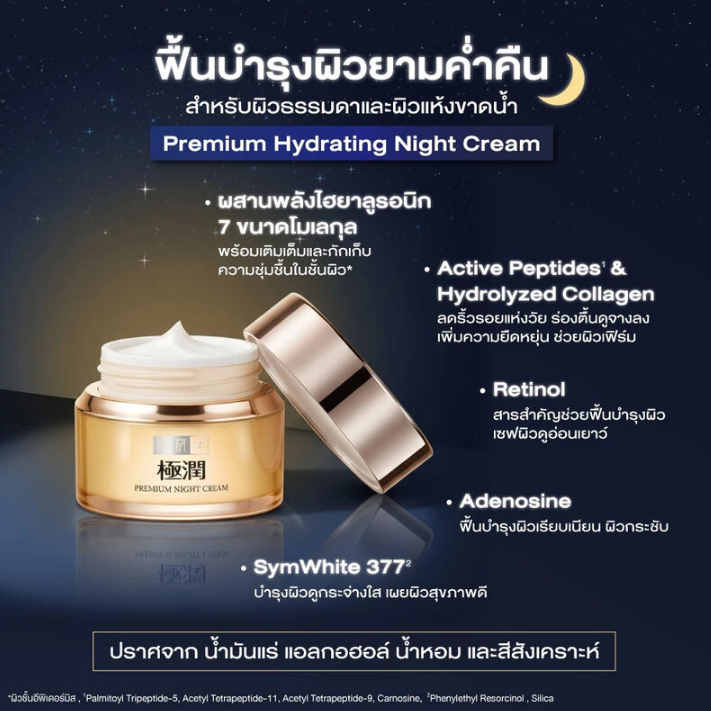 Hada Labo - Hada Labo Premium Hydrating Night Cream 50g.