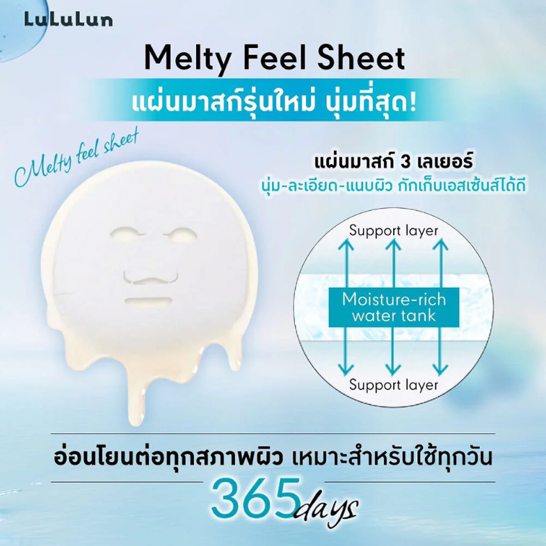 Lululun - Hydra F Mask Azelaic Acid Face Masks 117ml. (7 Sheets)