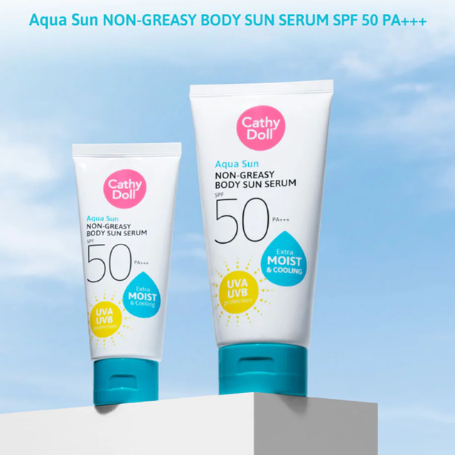 Cathy Doll - Aqua Sun Non-Greasy Body Sun Serum SPF50 PA+++ 138ml.