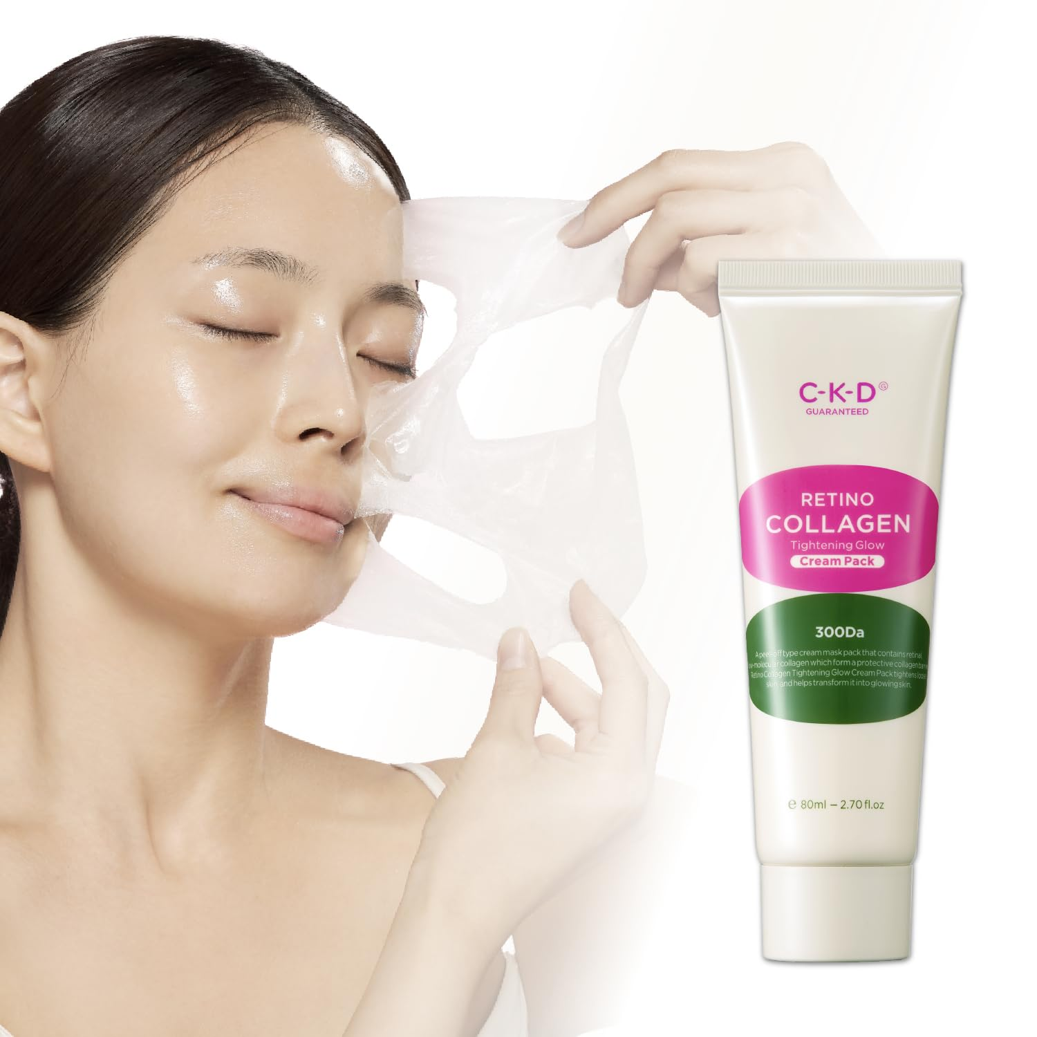 CKD GUARANTEED - Retino Collagen Small Molecule 300 Tightening Glow Cream Pack 80ml.
