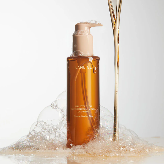 Laneige - Perfect Renew Nourishing Oil-To-Foam Cleanser, Cleanse, Nourish and Glow 200ml.