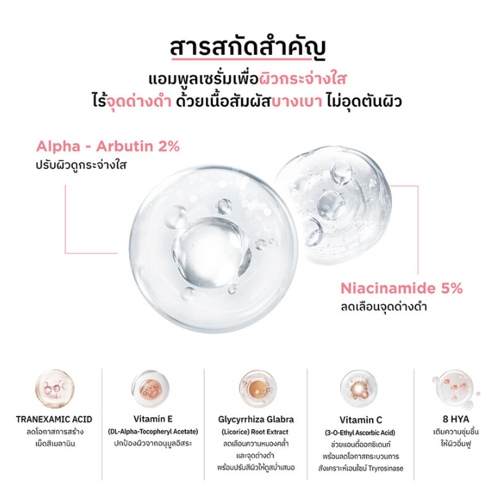 Nu Formula - Whitening Spotless Ampoule Serum 30ml.