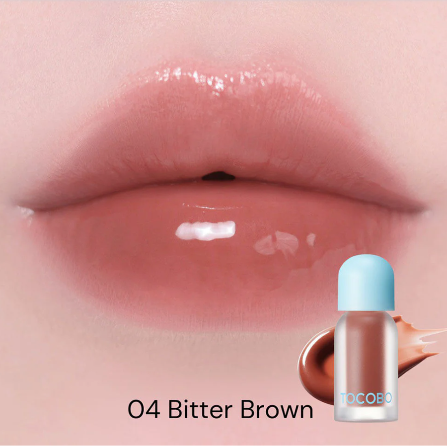 TOCOBO - Bitter Brown, Juicy Berry Plumping Lip Oil 4g.