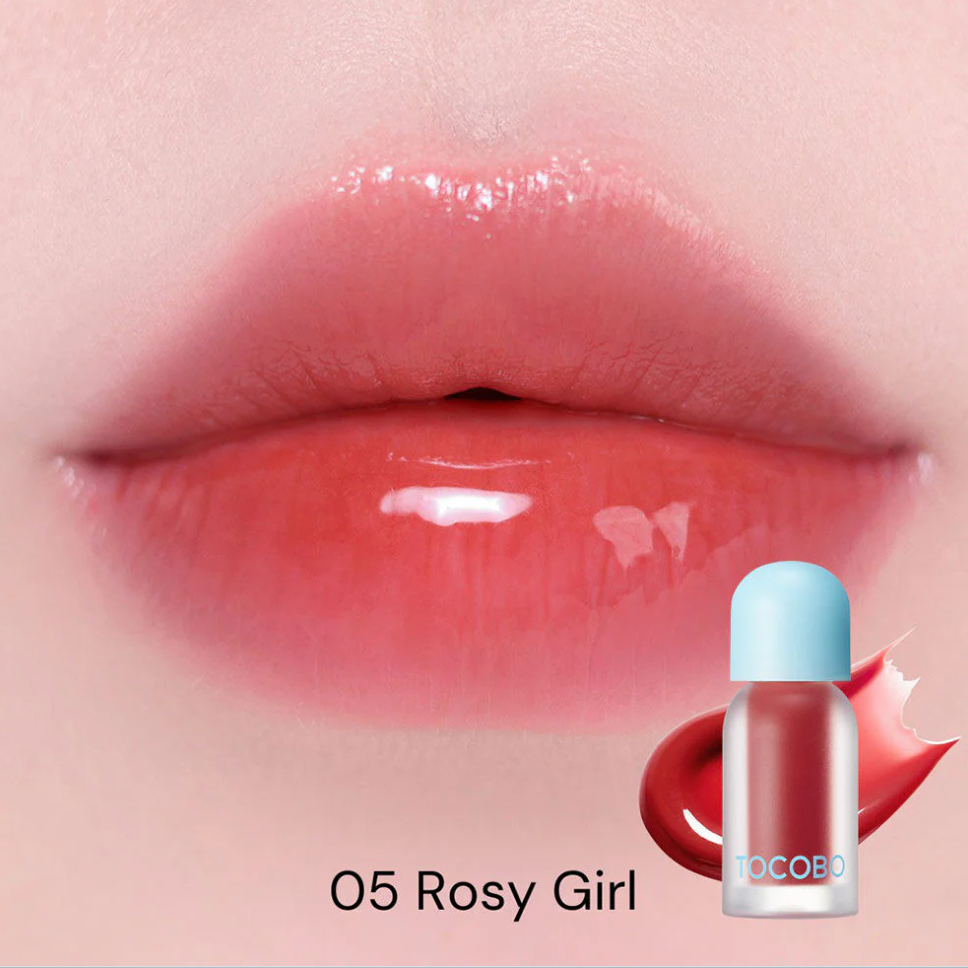 TOCOBO - Rosy Girl, Juicy Berry Plumping Lip Oil 4g.