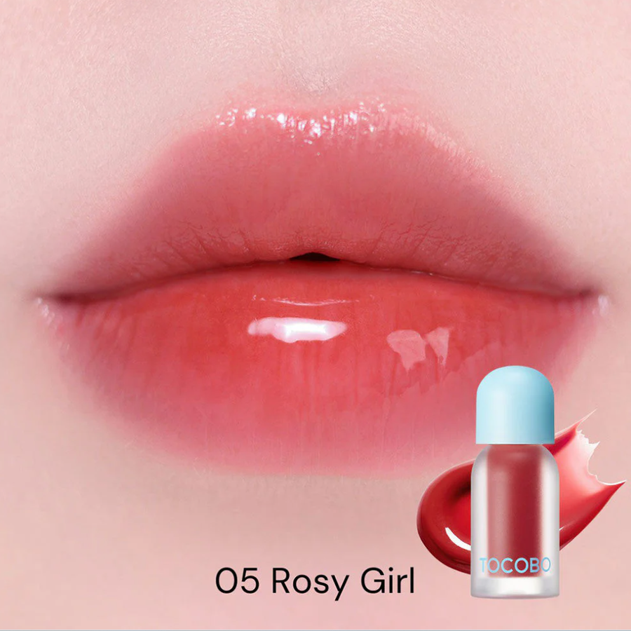 TOCOBO - Rosy Girl, Juicy Berry Plumping Lip Oil 4g.