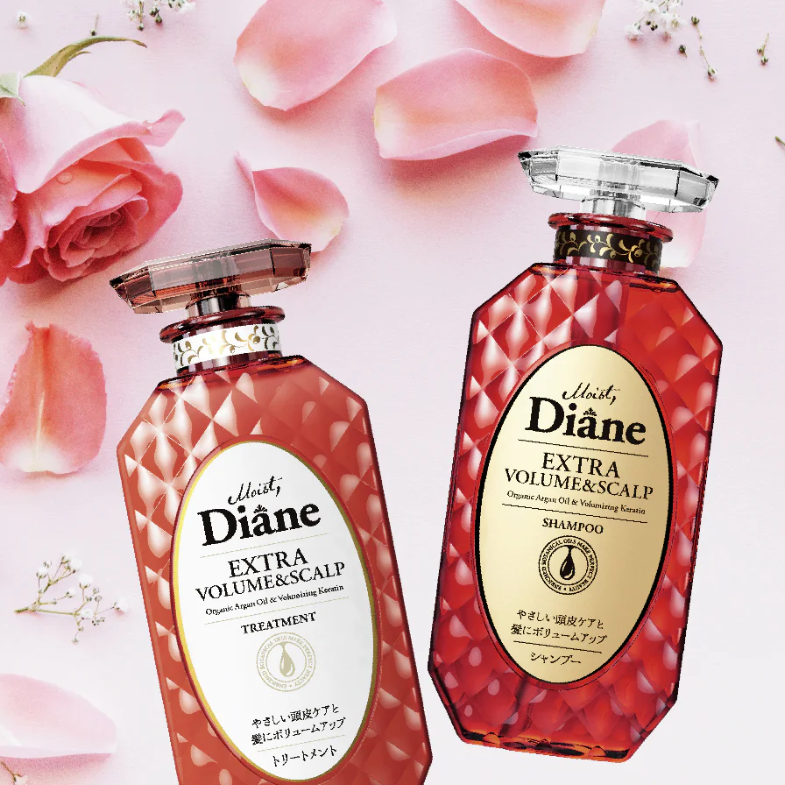 Moist Diane - Extra Volume & Scalp Treatment with Organic Argan Oil & Volumizing Keratin 450ml.