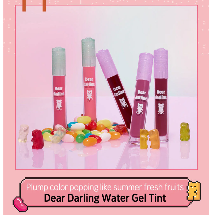 Etude - Jelly Pang Dear Darling Water Gel Tint #Red Bean Pink 5g.