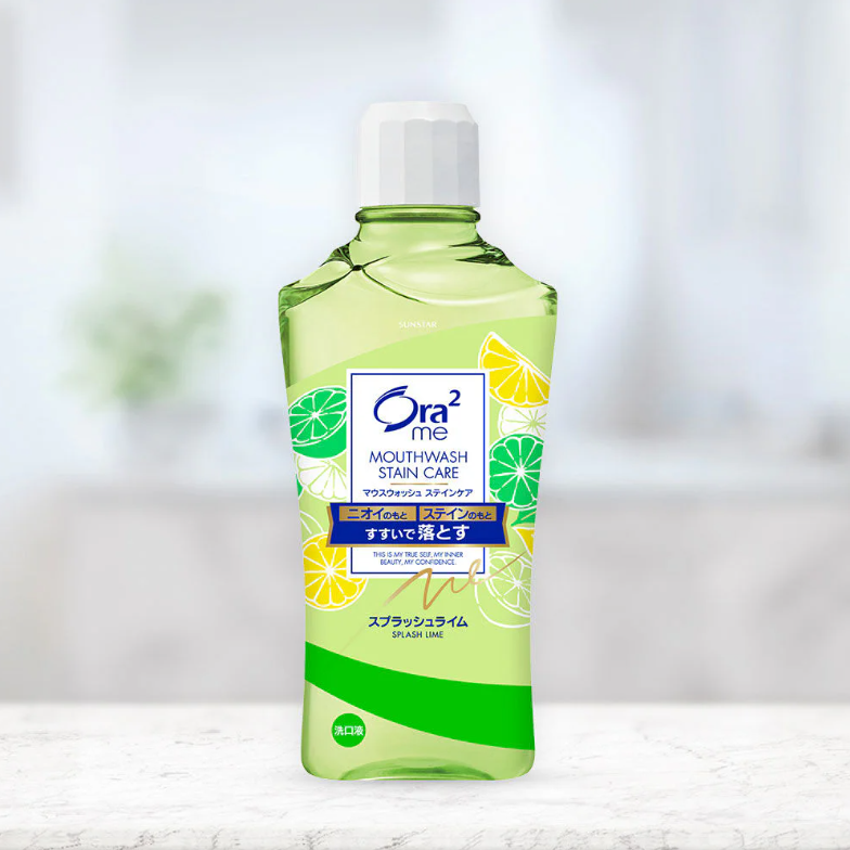 Ora2 - me Mouthwash Stain Care Splash Lime 460ml.