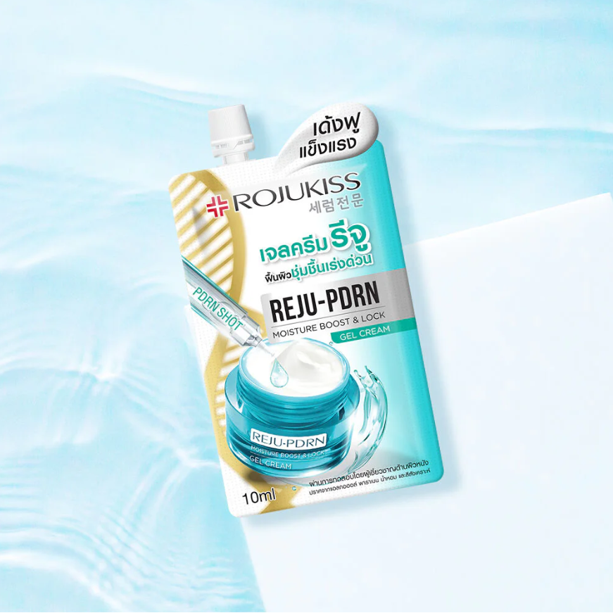 Rojukiss - Reju-PDRN Moisture Boost & Lock Gel Cream 10ml. (Pack of 6)