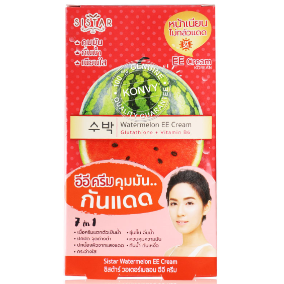 Sistar - Watermelon EE Cream 10g. (Pack of 6)
