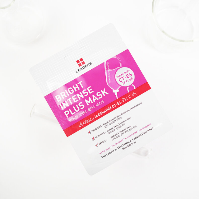 Leaders - Bright Intense Plus Face Mask with IndiMultiEXCT-E6 25ml. (Pack of 3)