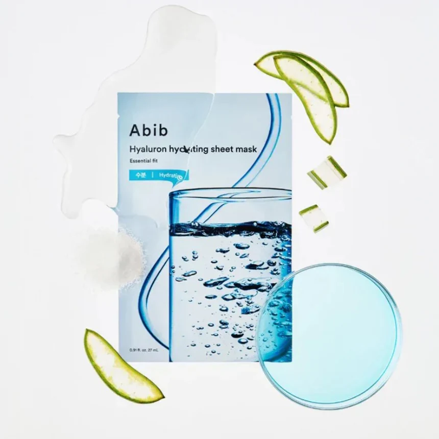 Abib - Essential Fit, Hyaluron Hydrating Sheet Face Mask 27ml. (Pack of 3)