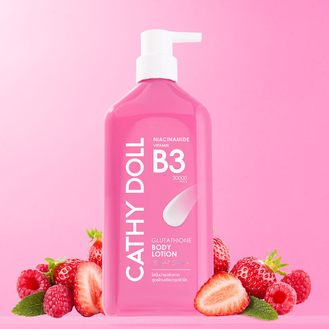 Cathy Doll - Niacinamide Vitamin B3 Glutathione Body Lotion Bright Sakura 450ml.