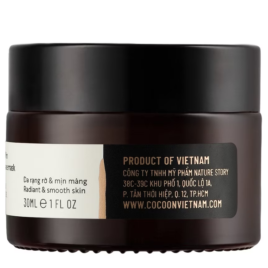 Cocoon Vietnam - Hung Yen Turmeric Face Mask (Mặt Nạ Nghệ Hưng Yên) with Turmeric Powder & Oatmeal 30ml.