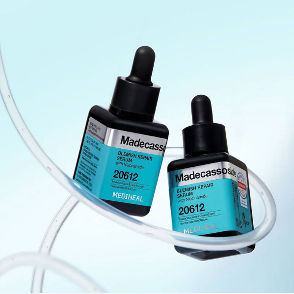 Mediheal - Bundle: 1x Mediheal Madecassoside Blemish Pad 170ml. (100 Pads) + 1x Mediheal Madecassoside Blemish Repair Serum 40ml.