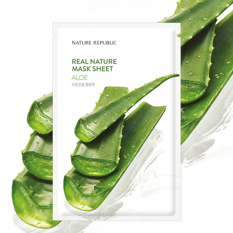 Nature Republic - Aloe Real Nature Mask Sheet 23ml. (Pack of 3)