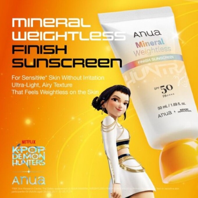 Anua - Kpop Demon Hunters Mineral Weightless Finish Sunscreen 50ml.