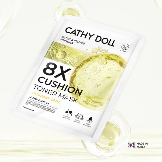 Cathy Doll - 8X Cushion Toner Mask Anti-Dark Spot 25g. (Pack of 6)