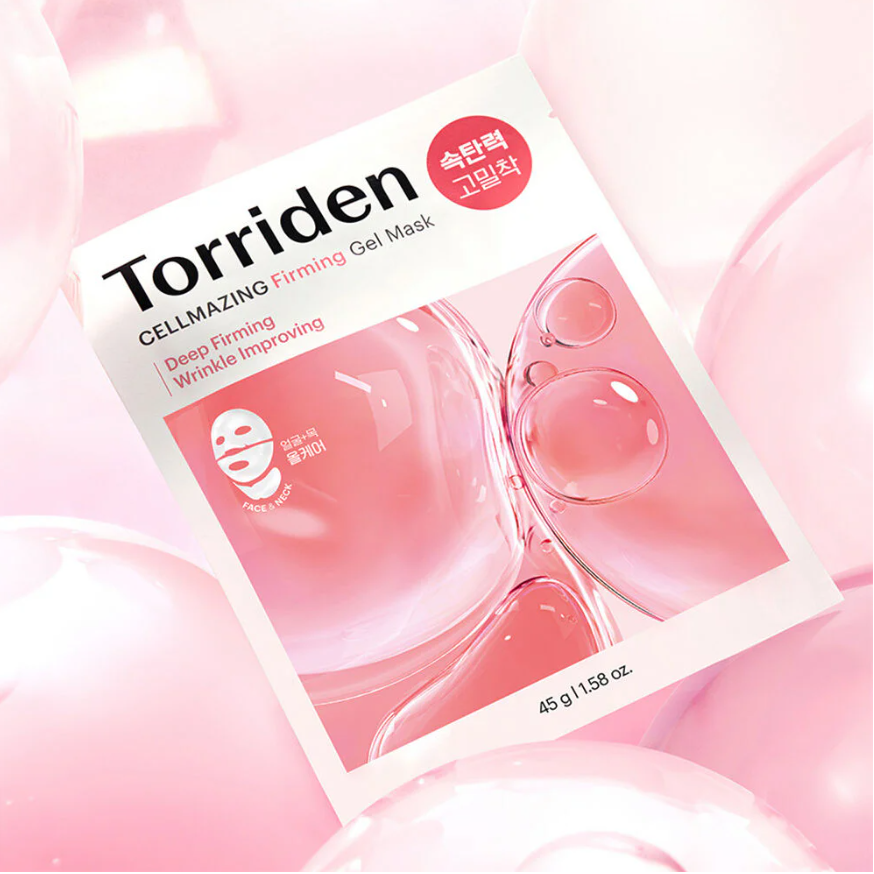 Torriden - Cellmazing Firming Gel Mask Sheet For Face & Neck 45g. (Pack of 6)