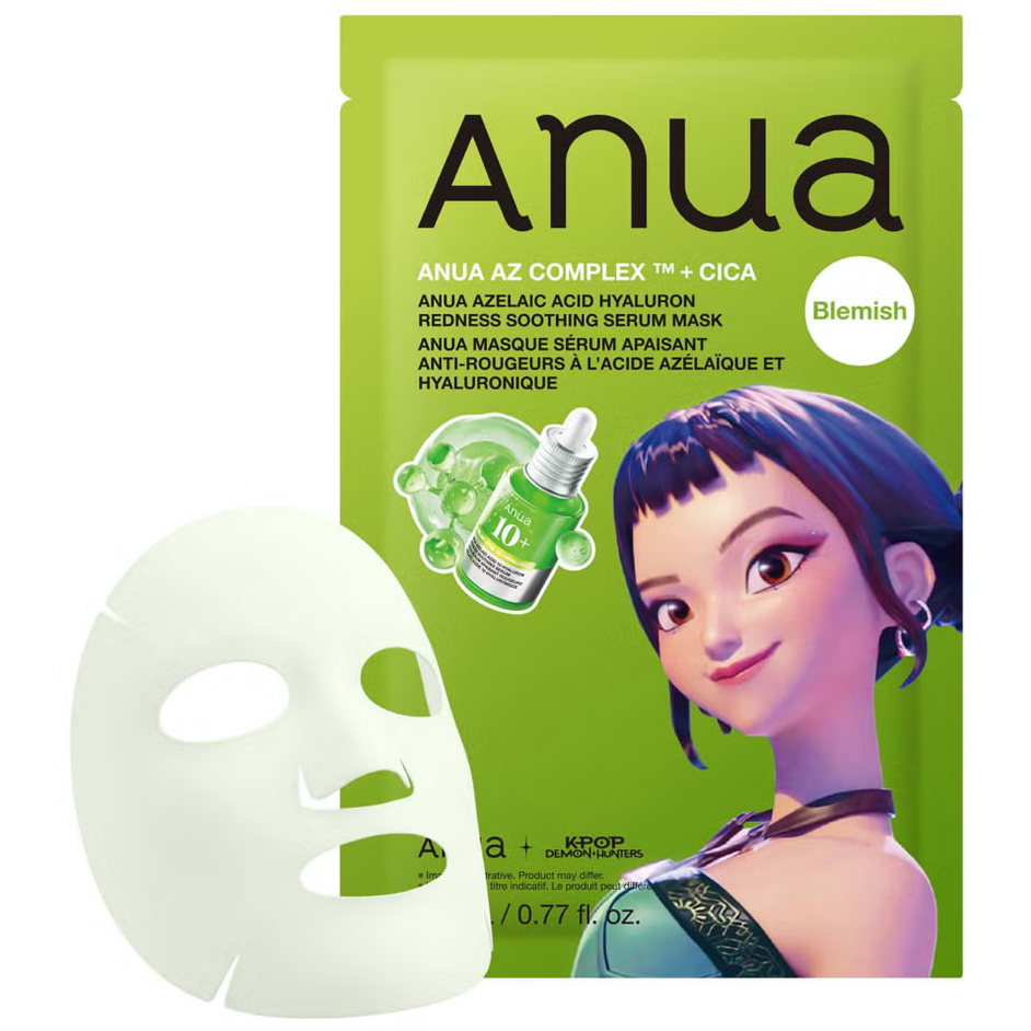 Anua - Kpop Demon Hunters Azelaic Acid Hyaluron Redness Soothing Serum Mask 23ml. (Pack of 6)